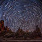 Startrails: Los Roques de García