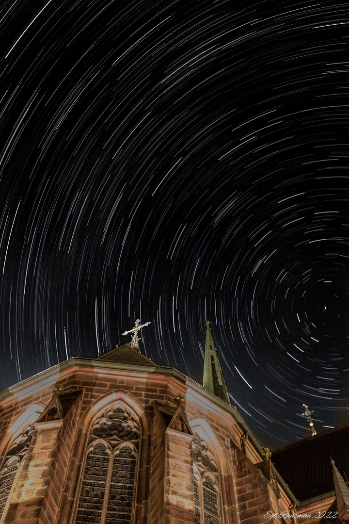 StarTrails over Lamberti Church 2022