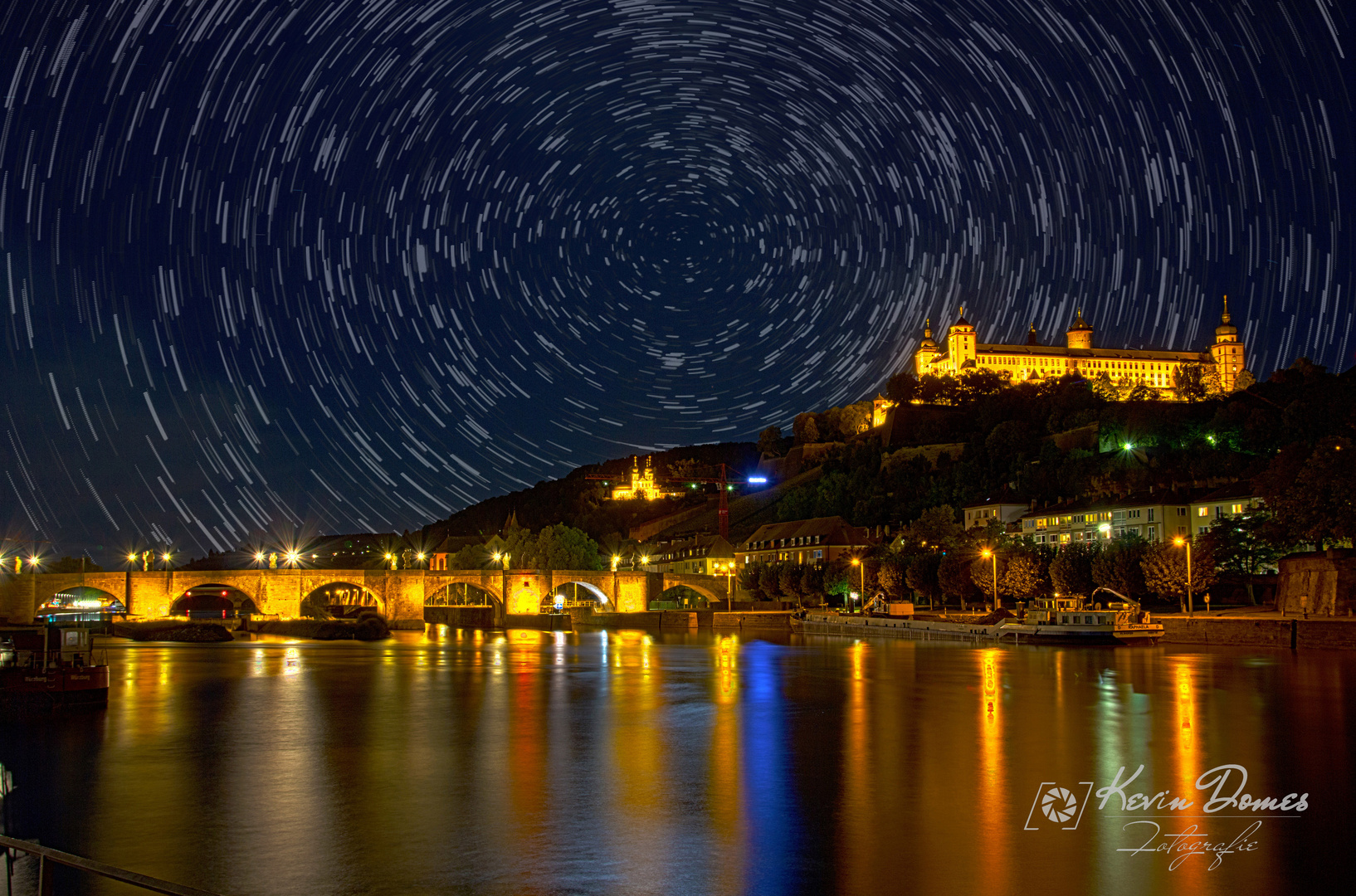 Startrails over Würzburg