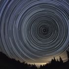 Startrails Richtung Norden Hohe Dirn Nationalpark Kalkalpen