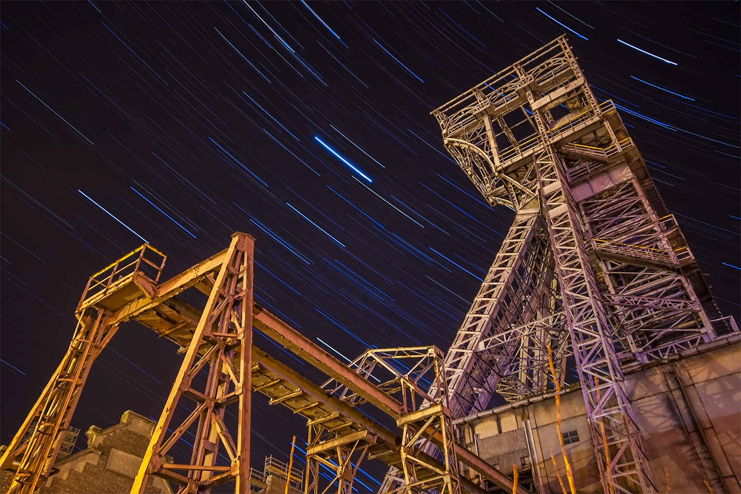 Startrails @ the coal mine