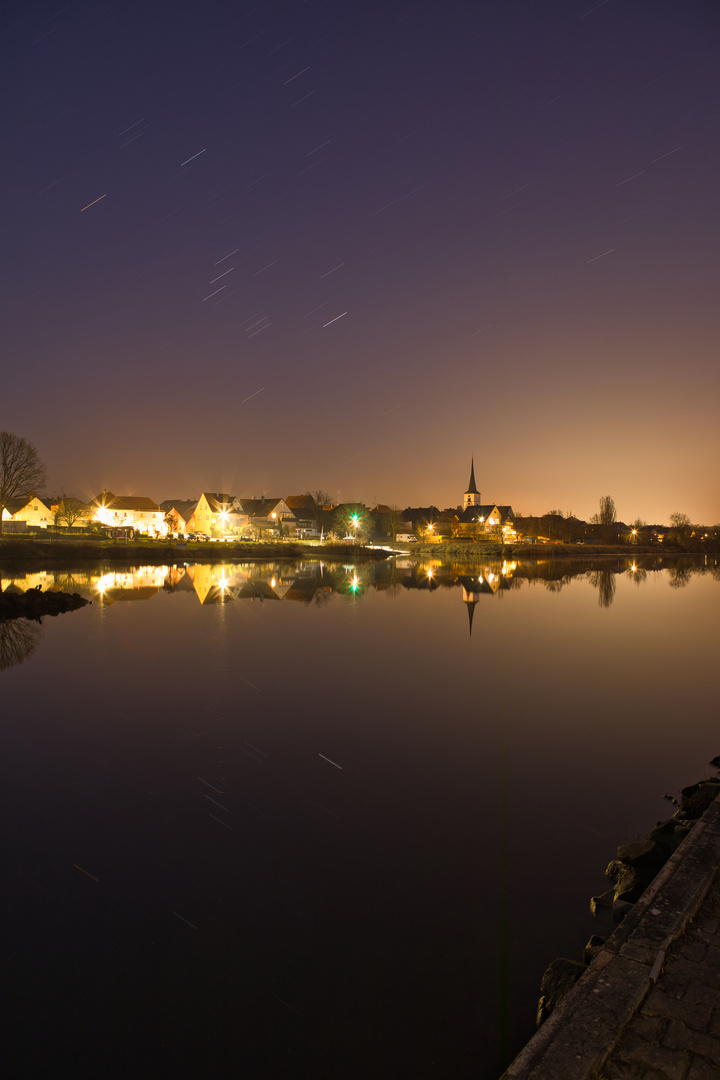 Startrails über Albertshofen