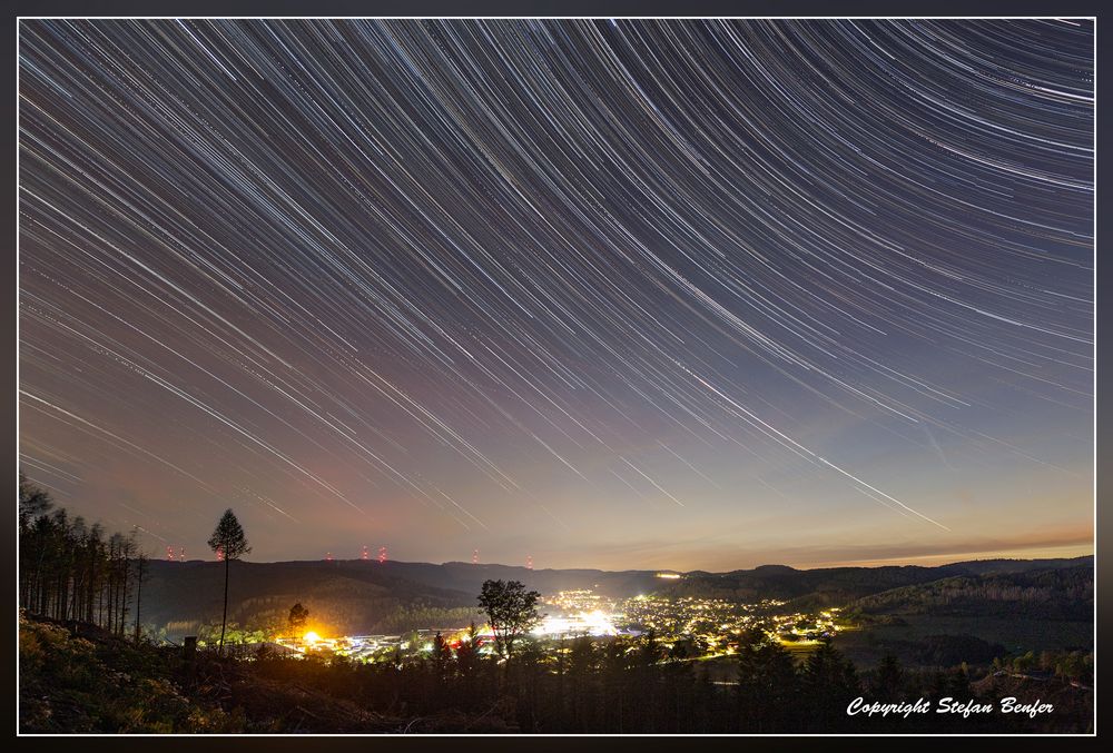 Startrails über Bad Laasphe