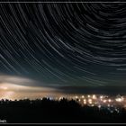 Startrails über Bad Laasphe bei Nebel