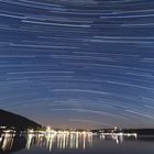 Startrails über der Bleilochtalsperre