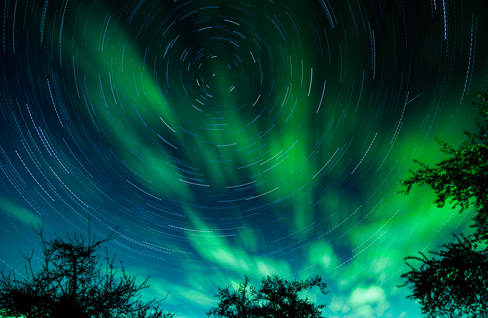 Startrails über der Eifel