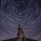 Startrails über der Halde Rheinelbe