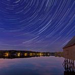 Startrails über der Plothener Seenplatte