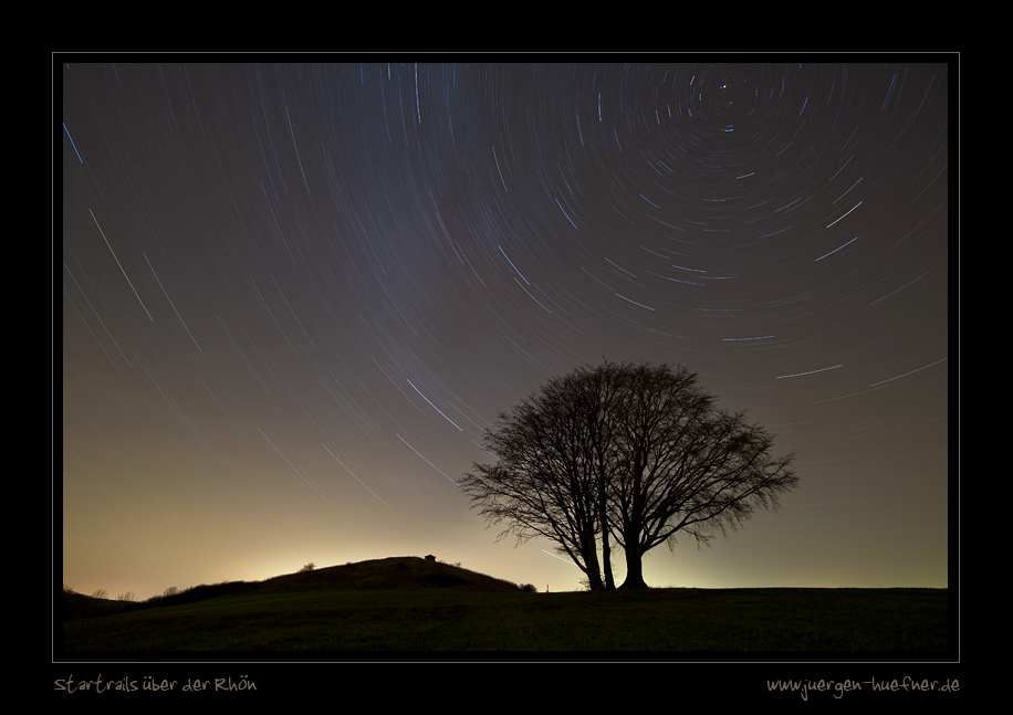 Startrails über der Rhön