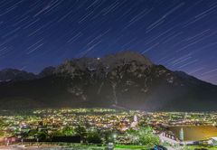 Startrails über Mittenwald