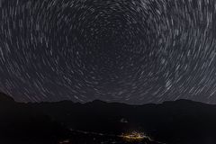 Startrails über Val Chiusella