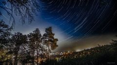 Startrails über Wetzlar