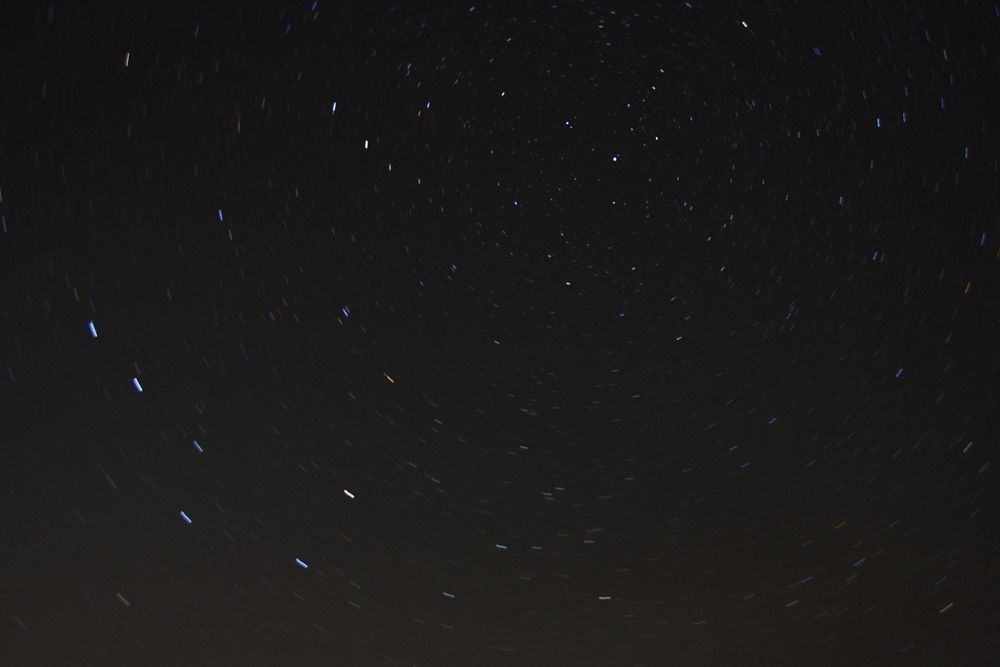 Startrails-Versuch, 360sek.-Belichtung