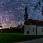 Startrails - volle Kapelle