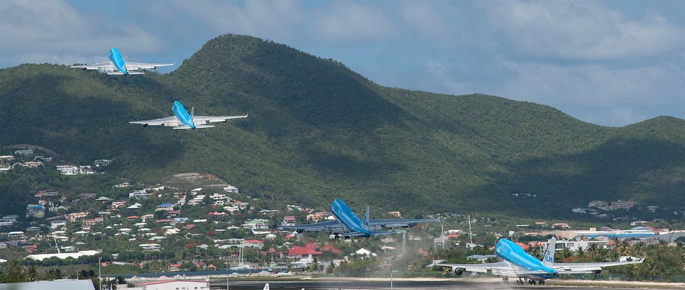 Startsequenz B747 auf St.Maarten