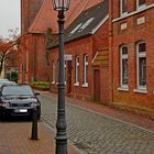 Staßenlaterne in der Altstadt von Leer