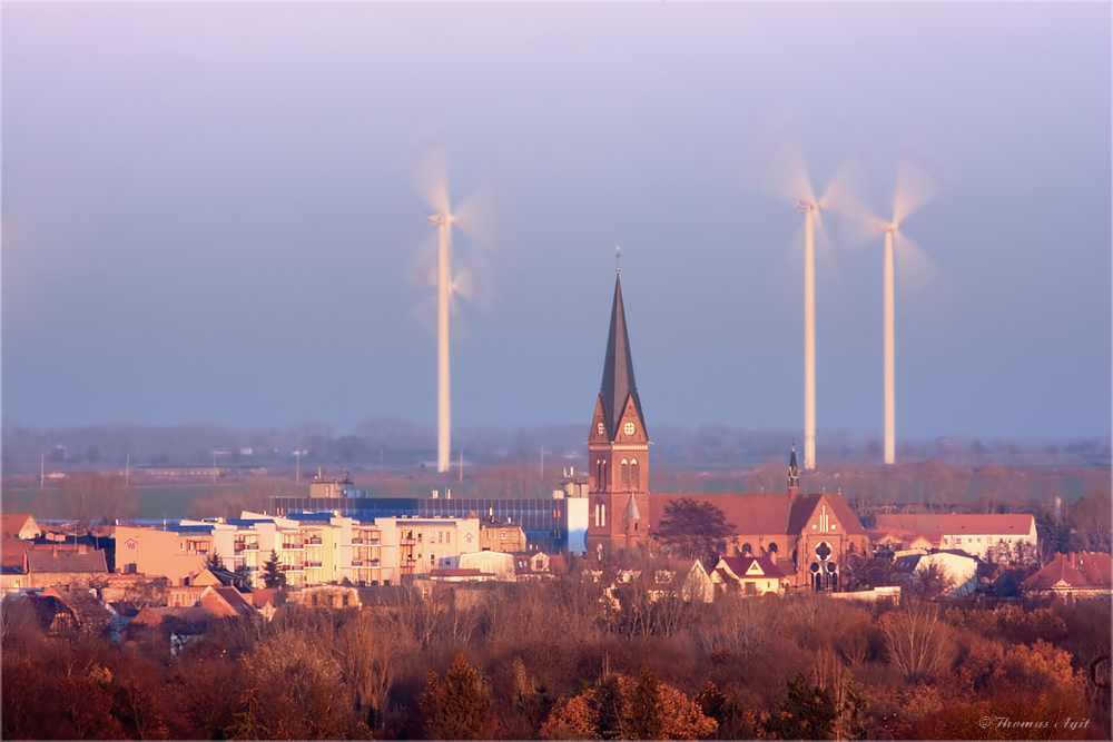 Staßfurt mit Kirche