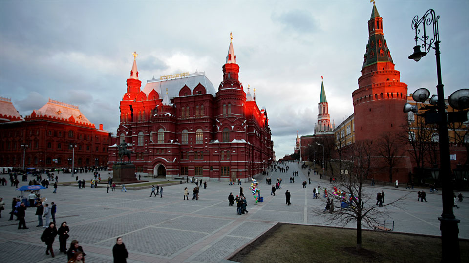 State Historical Museum, Kremlin, from Maneshnaja Square I, Moscow / RUS