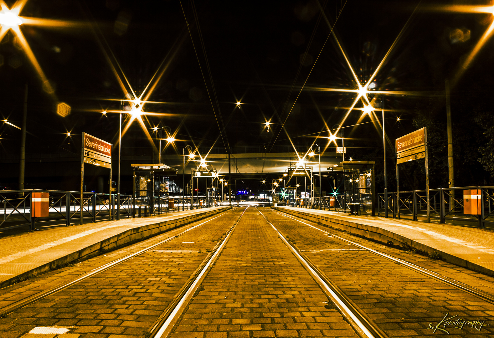 ...Station at night....