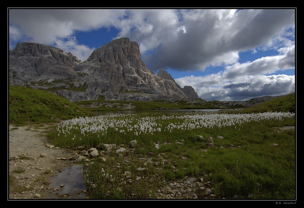 Station einer Dolomiten-Wanderung