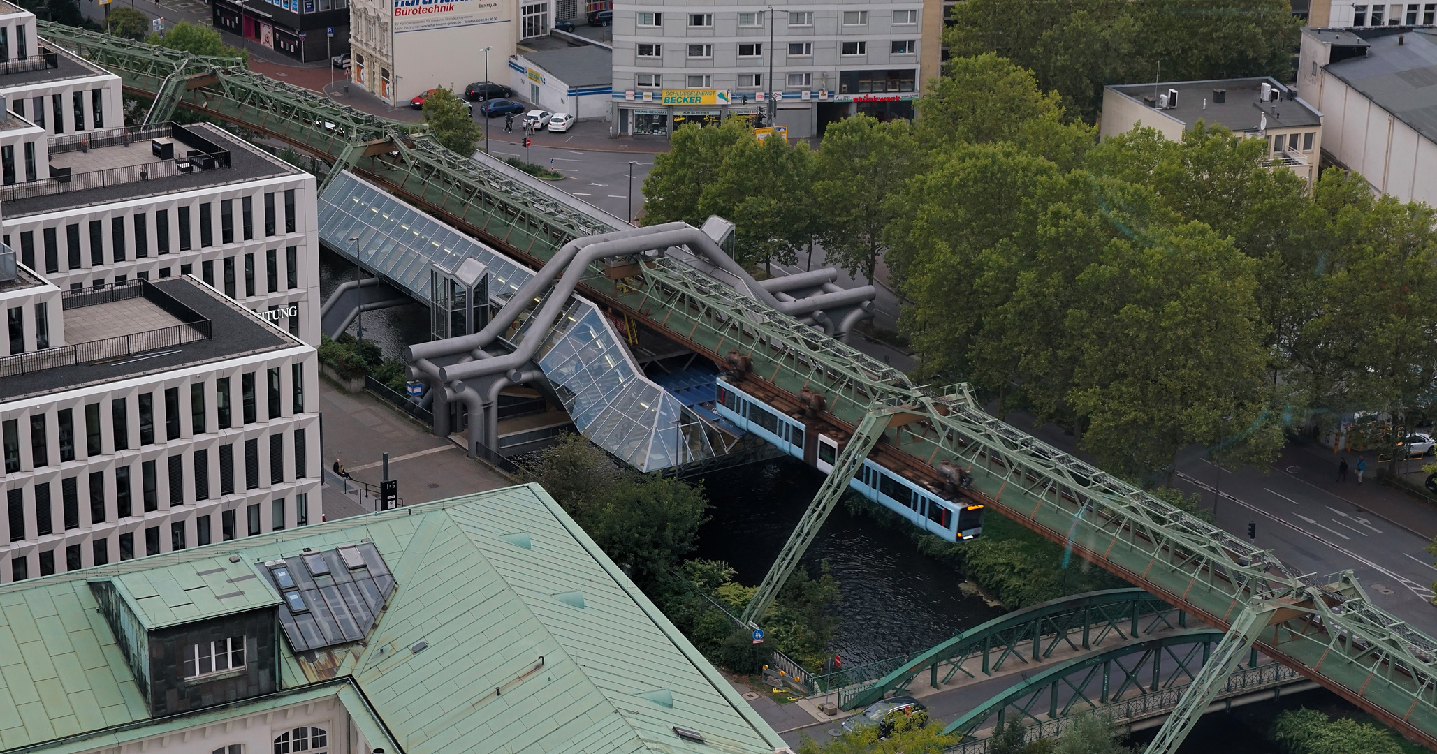 Station Ohligsmühle von oben