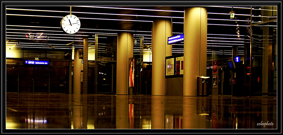 Station Praterstern by night - Vienna