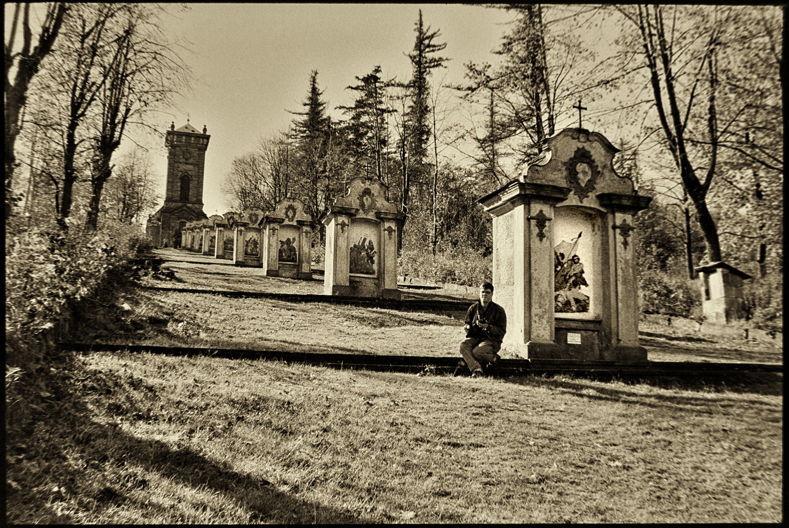 Stationen des Kreuzweges,St.Georgenthal.