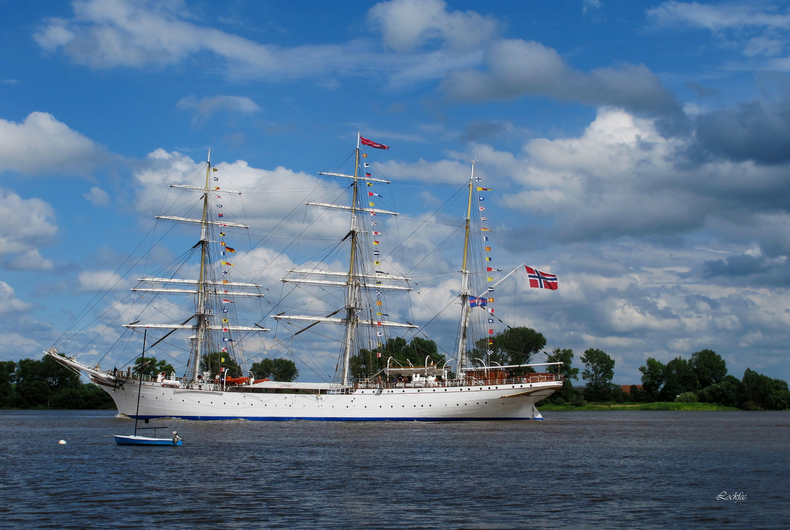 Statsraad Lehmkuhl auf der Rückfahrt