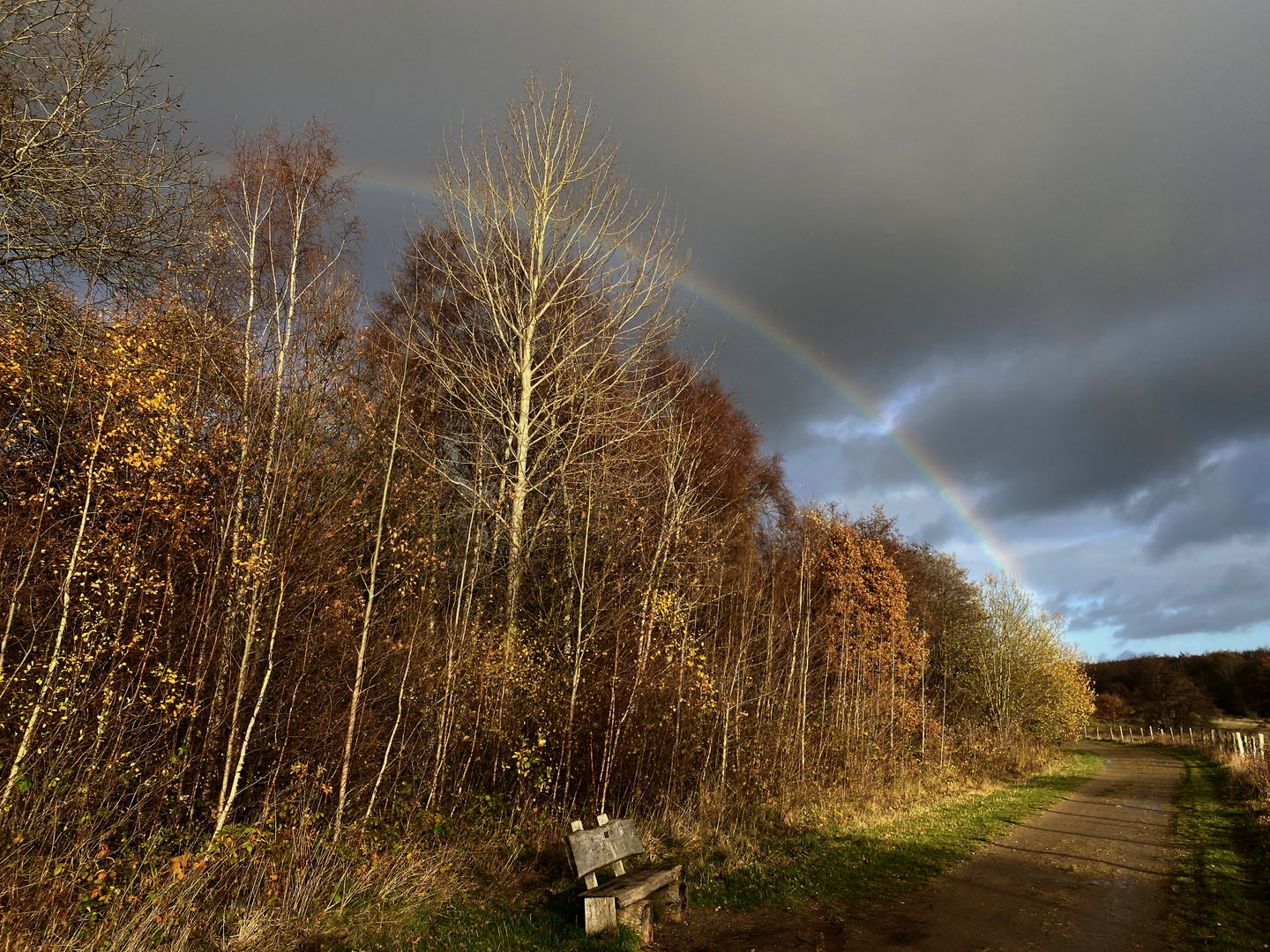 Statt Feuerwerk - ein Regenbogen