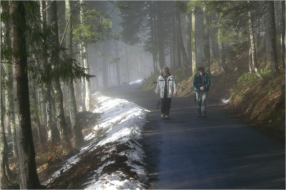 Statt skifahren bergwandern