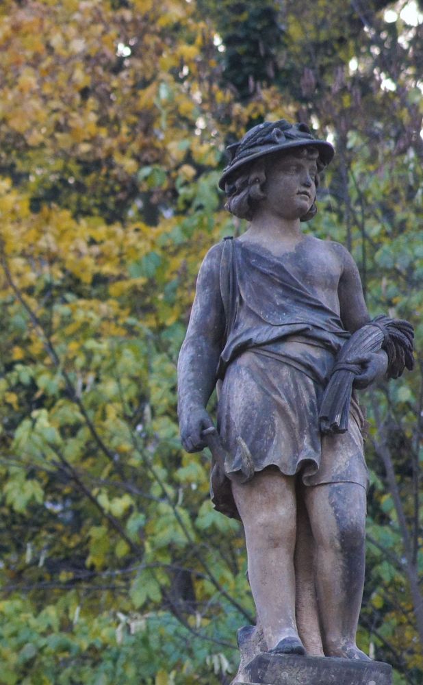 Statue auf den Kolonaden in Karlsbad