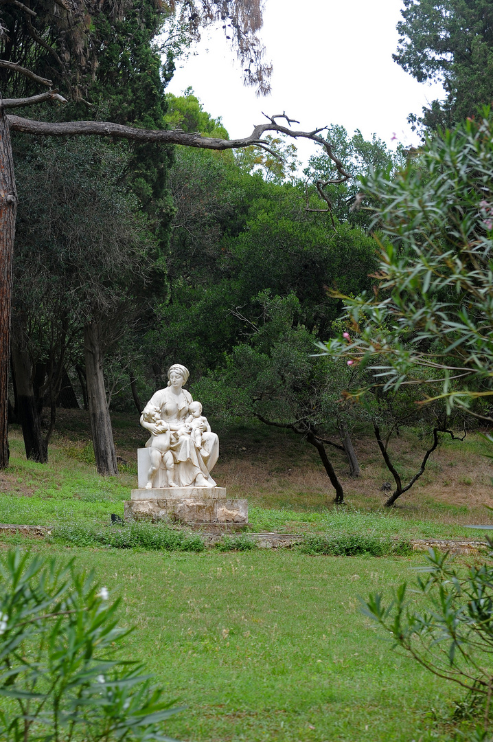 Statue auf der Insel Brijuni