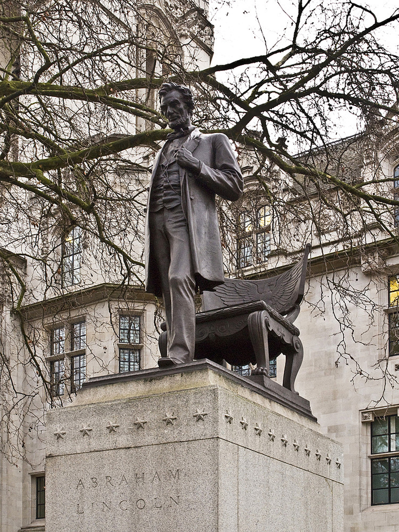Statue de Abraham Lincoln  --  Parliament Square,  London  --  Statue von Abraham Lincoln