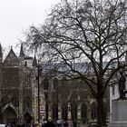 Statue de Lincoln devant la Cour Suprême et Abbaye de Westminster  --  Londres