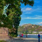 Statue des berühmten Görres am Rheinufer