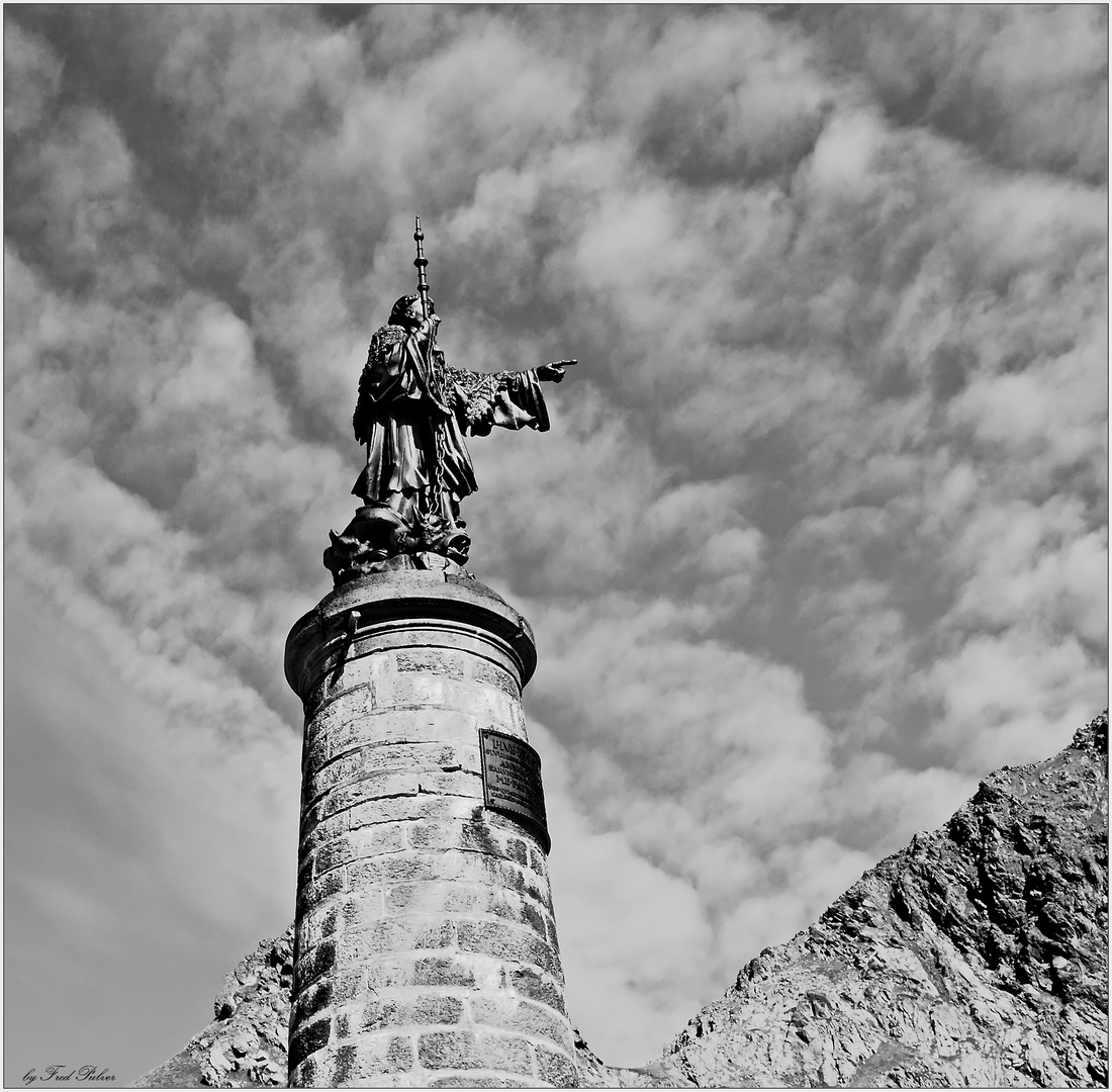 Statue des heiligen Sankt Bernhard