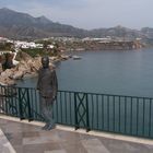 Statue du Roi Alfonso XII sur le Balcon d'Europe à Nerja