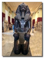 Statue im ägyptischen Museum Kairo