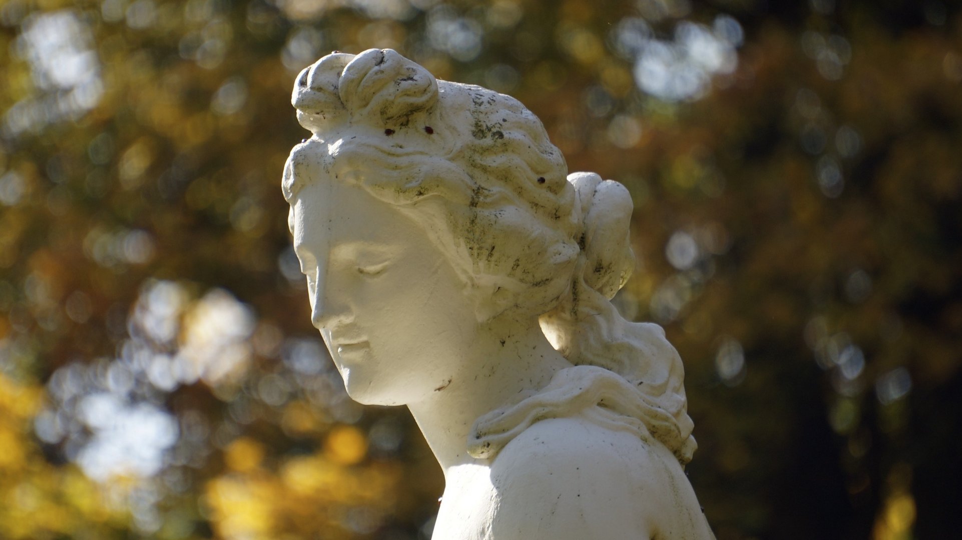 Statue in der Nähe der Löwenburg