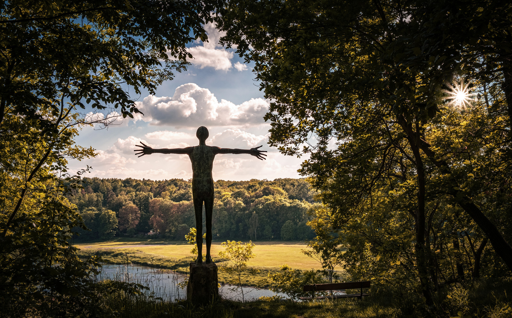 Statue Jutta Park Grimma