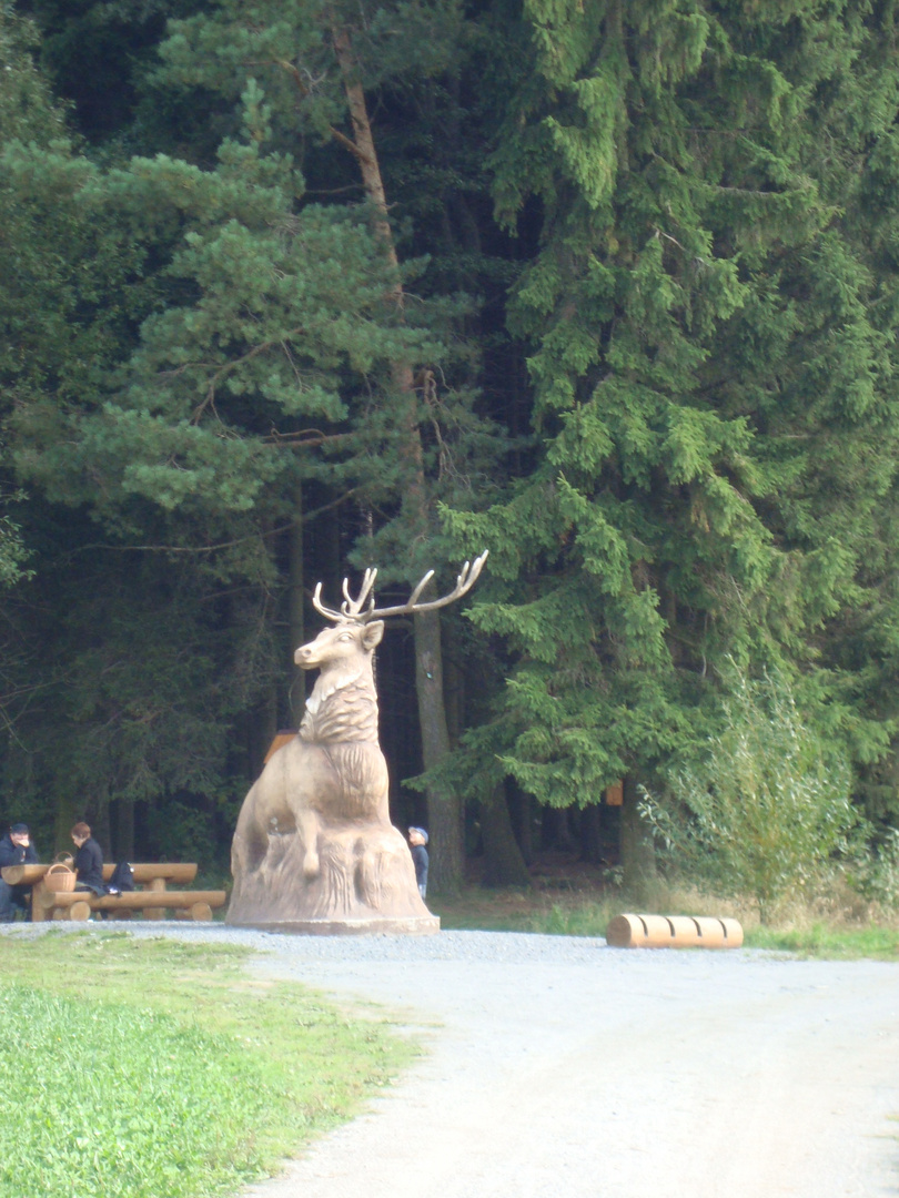 Statue of a deer