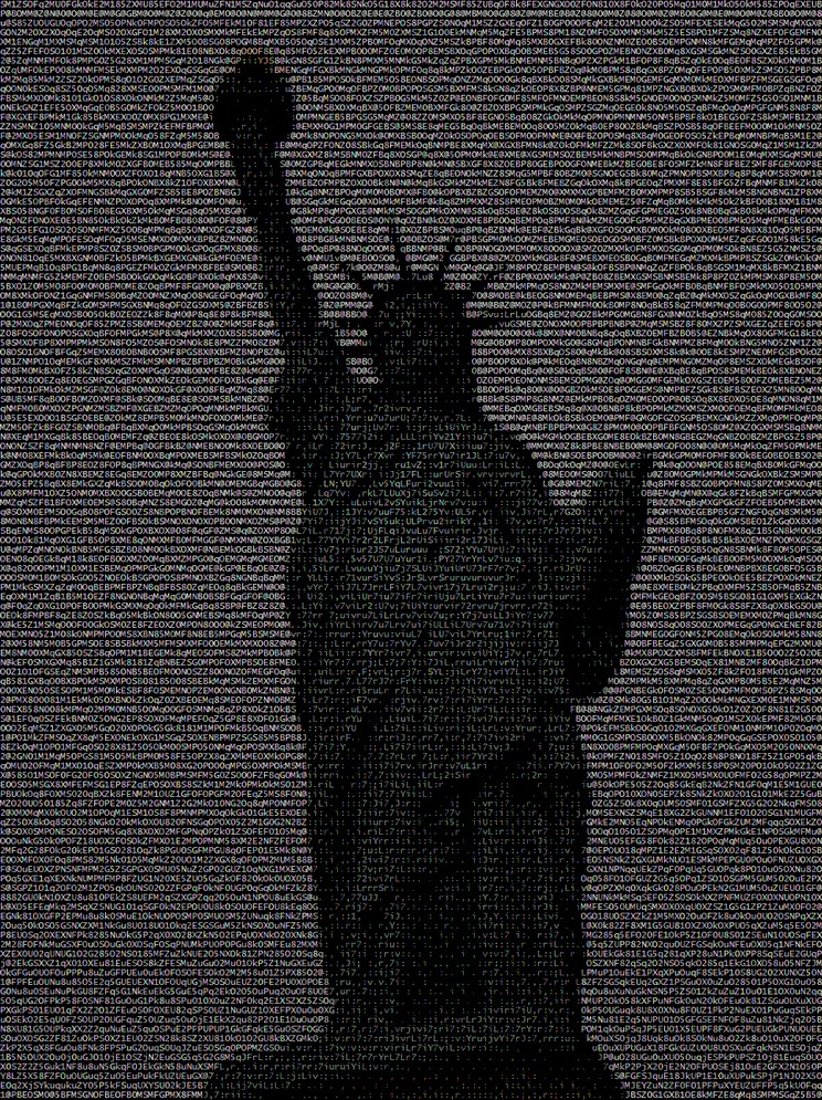 Statue of ASCII