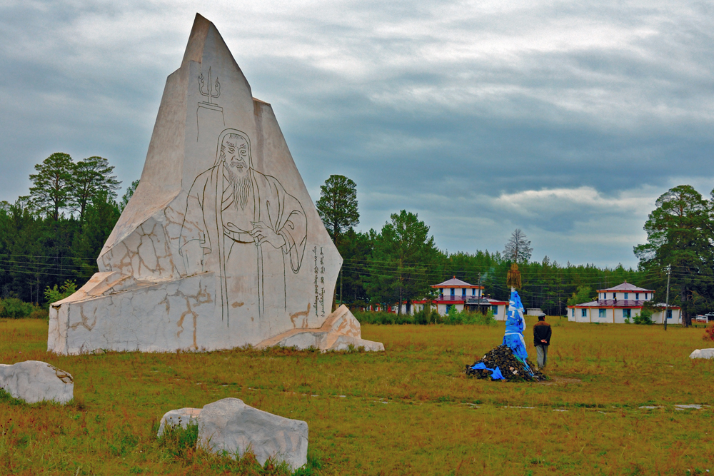 Statue of Genghis Khan in Deluun Boldog