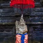 Statue of Hanuman and the umbrella