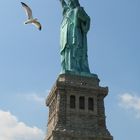 Statue of Liberty and bird