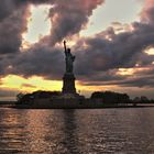 Statue of Liberty at Sunset