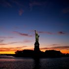 Statue of Liberty at Sunset