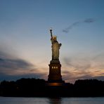 Statue of Liberty in der Dämmerung
