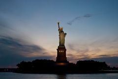 Statue of Liberty in der Dämmerung