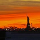 Statue of Liberty Sunset